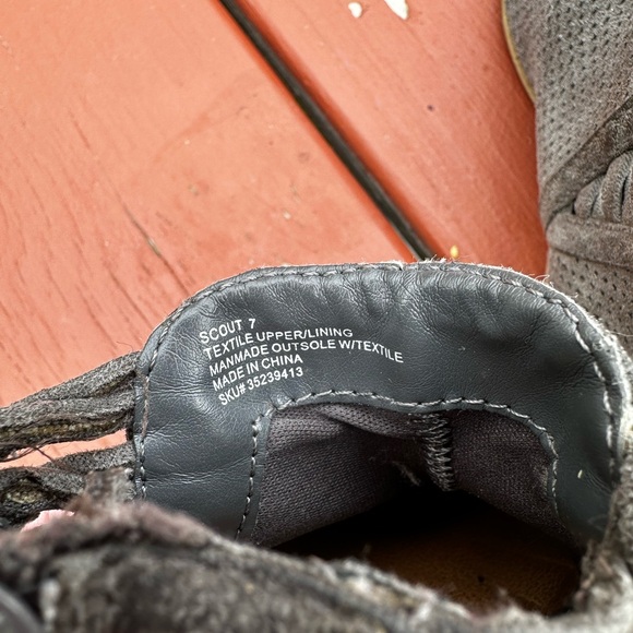 Scout Gray and Tan Desert Boots with Perforated Upper - Picture 5 of 6